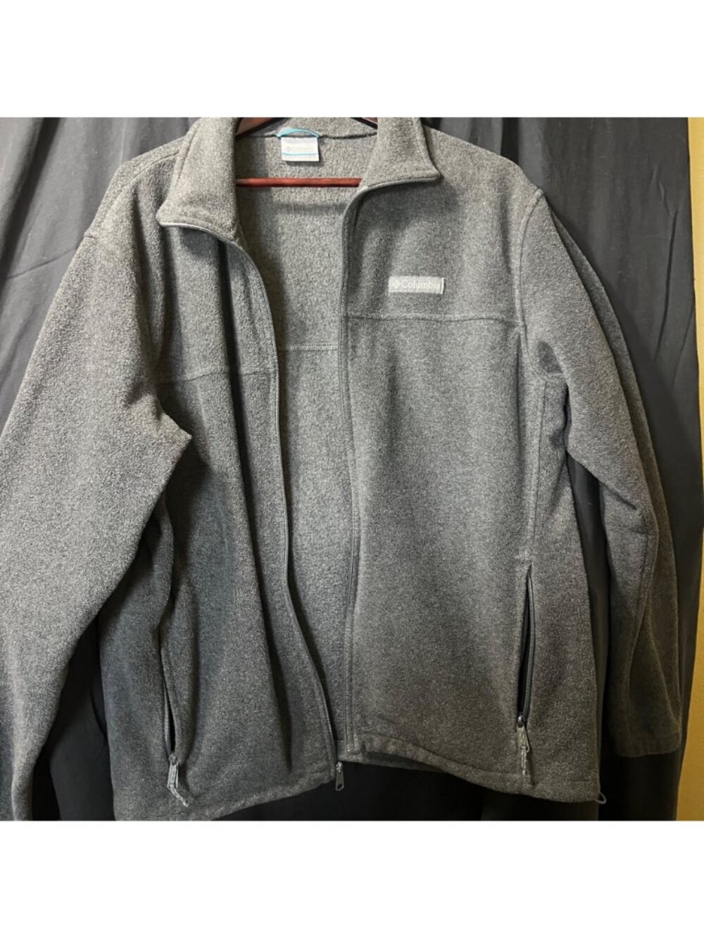 Columbia Steens Mountain 2.0 Gray Full Zip Fleece Jacket Mens Large - Picture 8 of 9